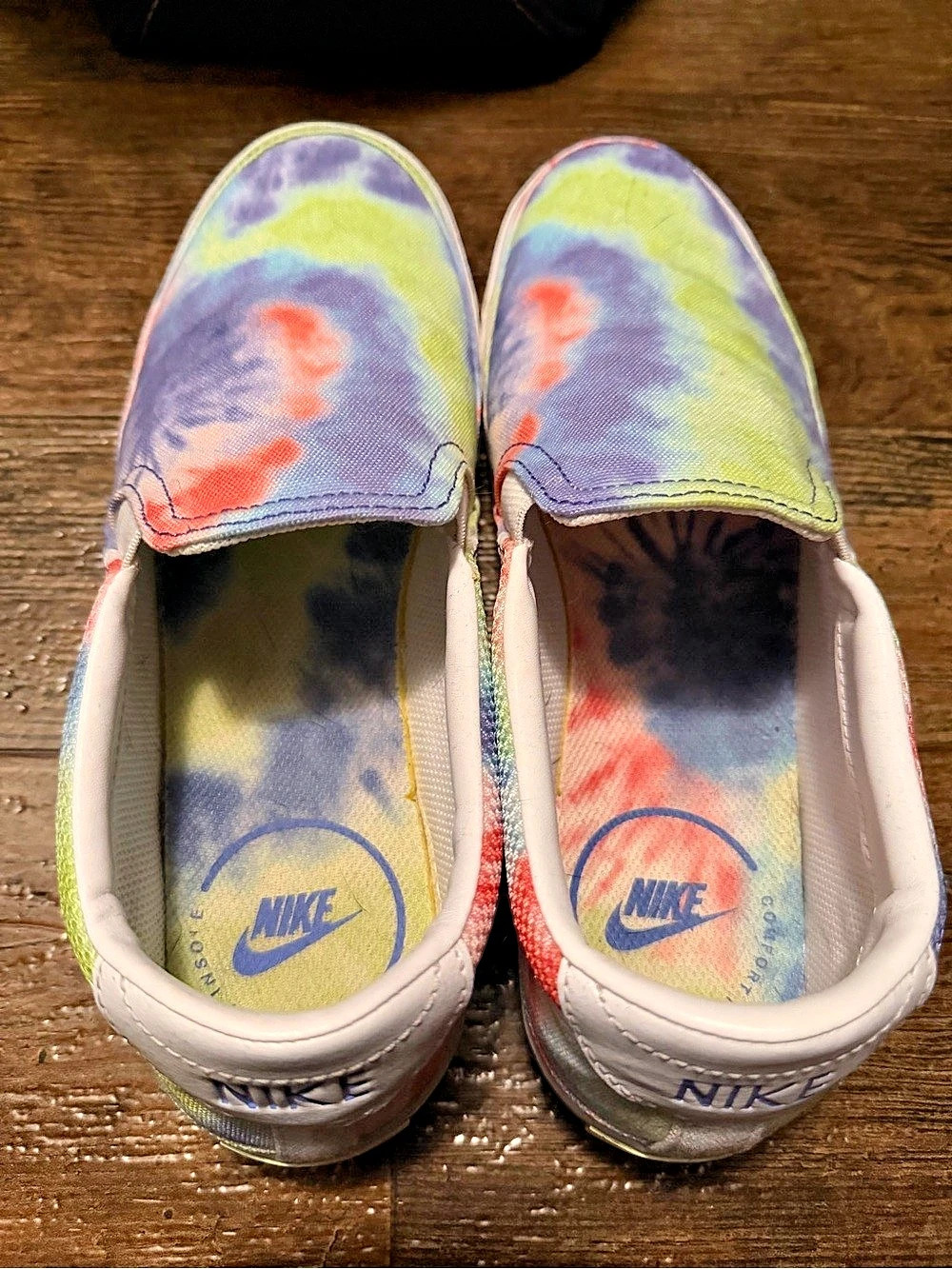 Nike Court Legacy Print Slip-On Tie-Dye Sneakers US 10